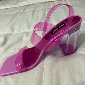 Cinderella Transparent Pink Heels or as they are called Tenia Heeled Sandals